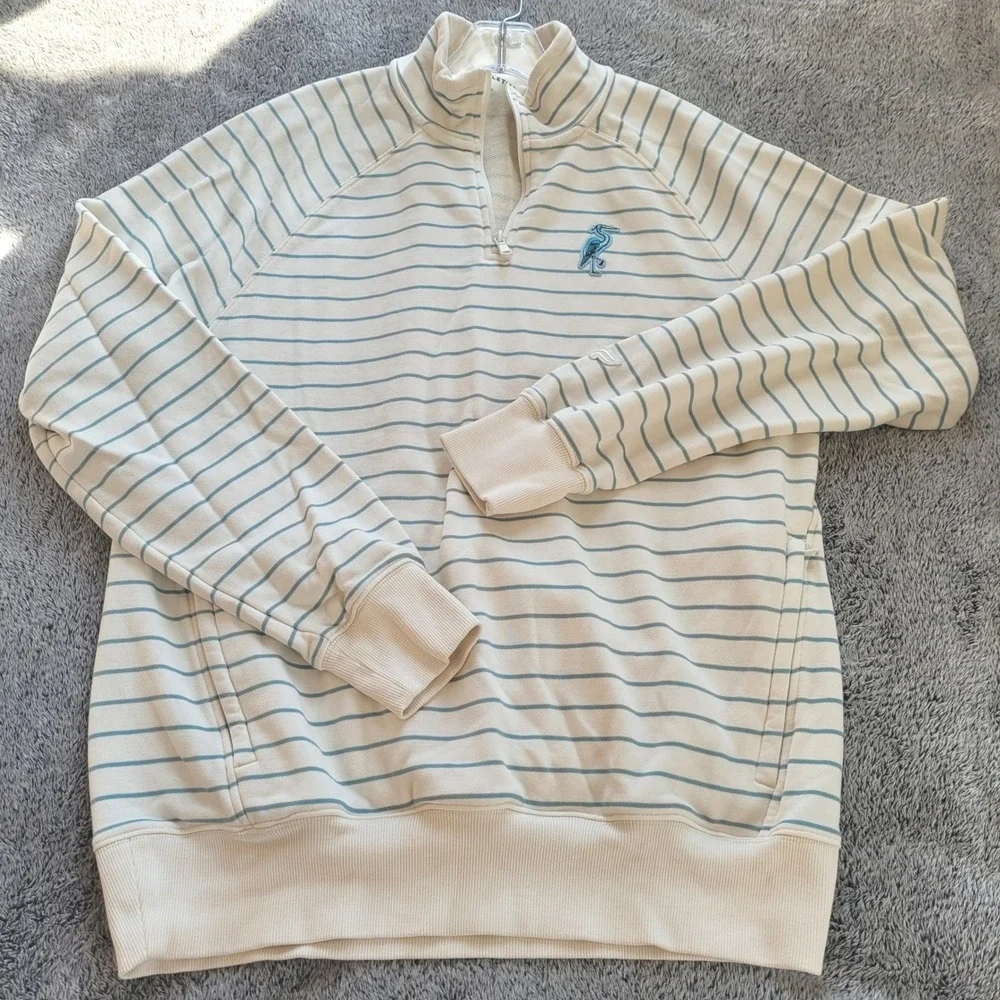 Fabletics x Malbon Quarter Zip Pullover Medium The Year Round Terry Golf 21621